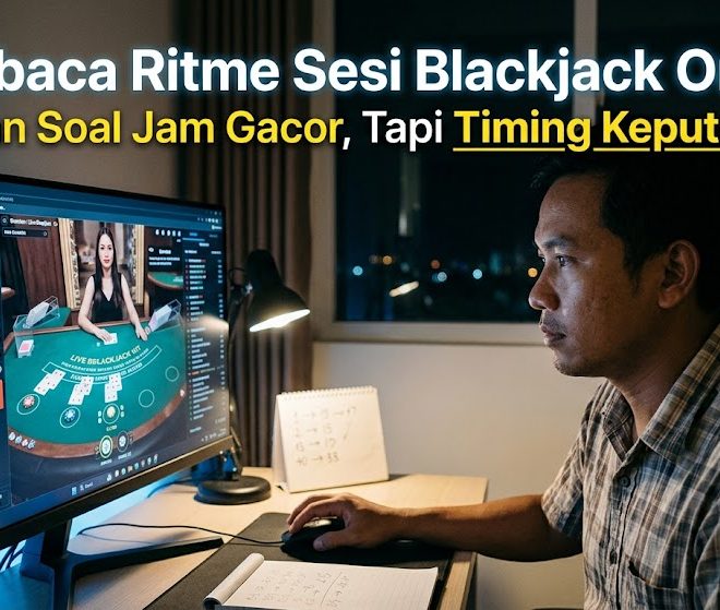 Membaca Ritme Sesi Blackjack Online: Bukan Soal Jam Gacor, Tapi Timing Keputusan